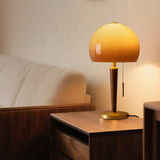 Sunset Mushroom Bed Lamp Bedroom High End Feeling Antique Glass Atmosphere Simple Modern Desk Lamp Small Desk Lamp
