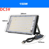 LED Light Adjust Angle Blue Light Floodlight 50/100/150W EU (No) Plug AC220V Outdoor LED Spotlights USB DC5V Party Lighting Lamp