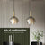 Modern LED Restaurant Glass Pendant Lamp Vintage Art Champagne Glass Living Room Aisle Bar Decors Hanging Light Fixtures