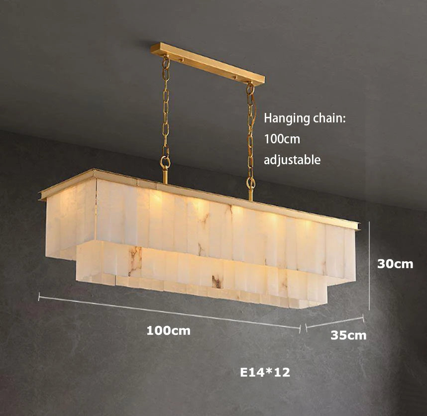 2026 Marble Series Gold Chrome Dimmable Led Chandelier Lighting Lustre Suspension Luminaire Lampen For Living Room