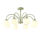 Living Room Chandelier Nordic  Match Green Dining Room Light French Pastoral Simple And Warm Bedroom Living Room Lamp