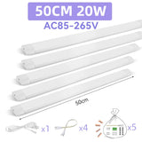 Home Indoor Light Strip High Brightness 90/120cm Tube Linear LED Tube Lamp 220v Lighting Bulb For Bedroom Kitchen Cabinet Lamps