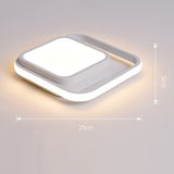 Small Modern LED Ceiling Light 2 Rings Creative Design Ceiling Lamp Indoor Lighting Fixtures Hallway Balcony Aisle Office Lustre