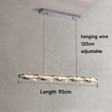 Chrome Modern Crystal Chandelier - Luxury LED Hanging Light for Living Room