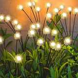 LED Solar Dandelion Lawn Lamp - Waterproof Ground Plug Landscape Lighting