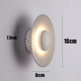 Creative Modern LED Wall Lamp Sconces Disc-shaped Metal Hotel Restaurant Bedroom Corridor Decoration Wall Light Indoor Lighting