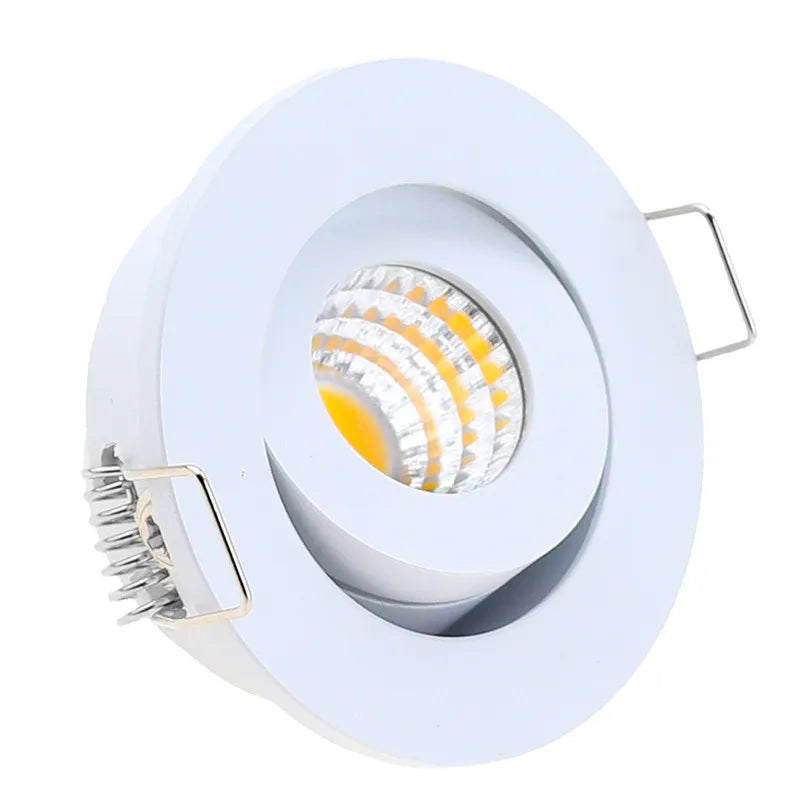 IP65 Waterproof Recessed LED Downlight - 3W Dimmable Spot Light