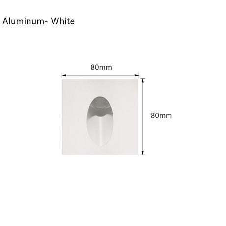 Recessed Wall Sconce Lamp Led Stair Lighting Interior Step Light Aluminum Nightlights with Box for Bathroom 110V/220V/12V