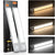 Tri-Color Motion Sensor Cabinet Lights, 76 LED Magnetic Closet Lights with 1500mAh USB Rechargeable, 2Pack for Kitchen/Stairs