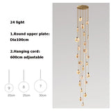 New Chinese LED Marble Gold Home Deco Designer Chandelier Lighting 2026 New Trend Lustre Hanging Lamps For Living Room