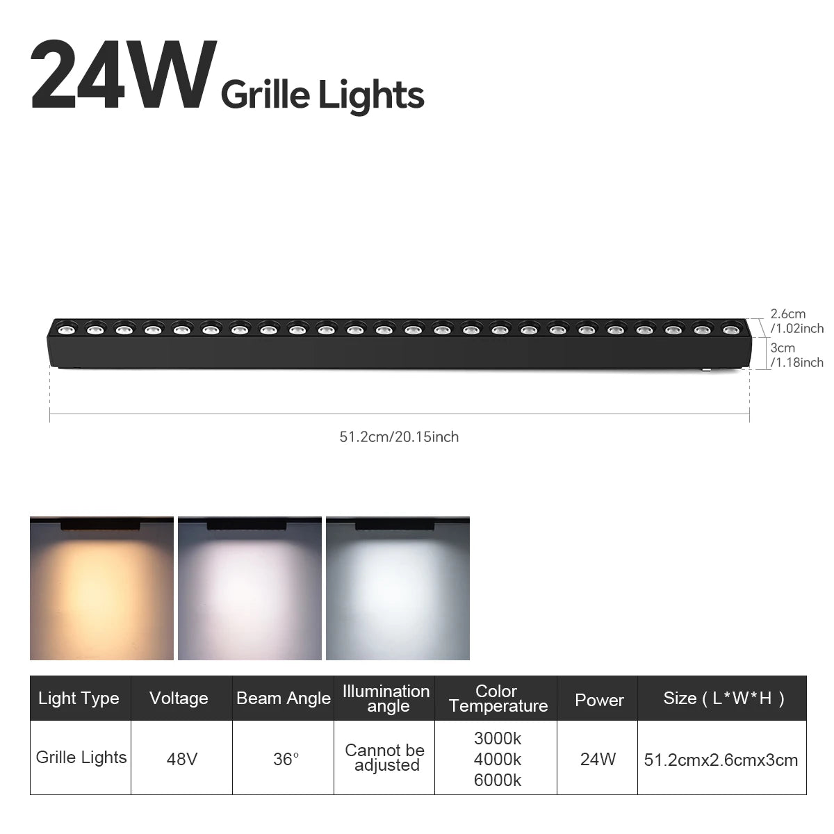 LED Magnetic Track Light Grille Flood Lamp Modern Embedded Flexible Linear Fixture LED Spotlight 3 Color CCT Ceiling Indoor Livi
