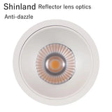 Dimmable Led Downlight Recessed Ceiling Lamp Spotlight Aluminum COB 110V 220V Home Office Store Spot led Hole 65/75/90mm