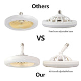 E27 LED Ceiling Fan Lamp 3-Gear Speed Cooling Fan Remote Control Fan Light Dimmable Ceiling Light Electric Fan Ventilator Lamp