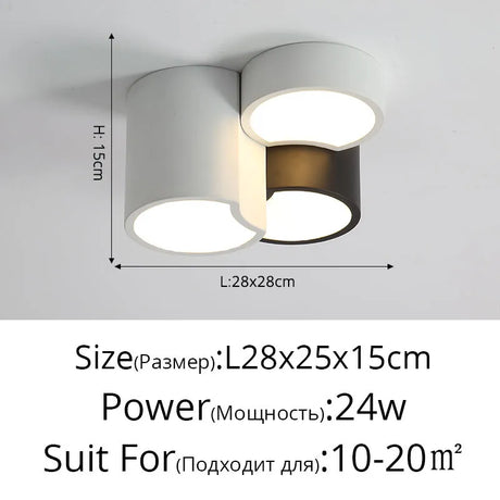 Minimalist living room lamp ceiling lights honeycomb design combination creative art indoor lamps intelligent hall Dinning lamp