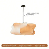 Wabi Sabi Style Pendant Light E27 Japan Silk Chandelier for Living Room, Shop & Bar - Home Decor(No Bulb)