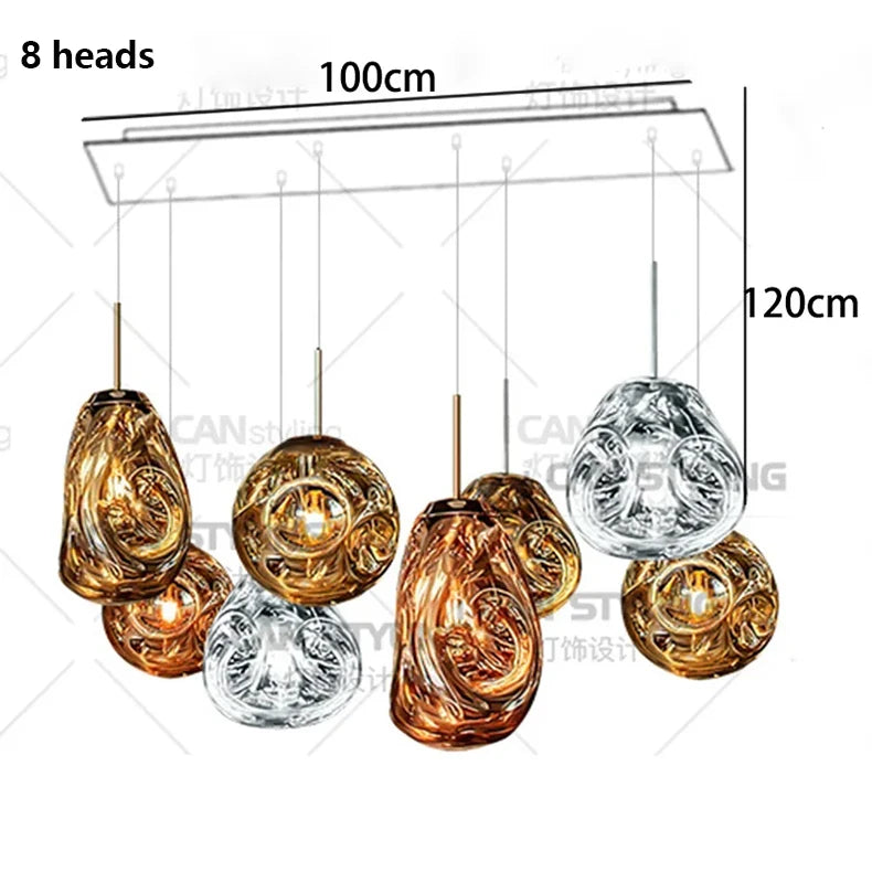 Modern home decor led lights pendant light lamps forstaircase Chandeliers for living room hanging light indoor lighting