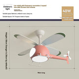 Children's Room Helicopter Ventilation Fan Lamp LED Eye Protection Lamp Ceiling Fan Lamp Room Lighting 110V~220V