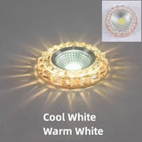Diameter:9.5cm Cut Hole:6-8cm 3W 5W Downlights Recessed Ceiling Spotlight Lamps Embedded LED Downlights Home Decoration Light