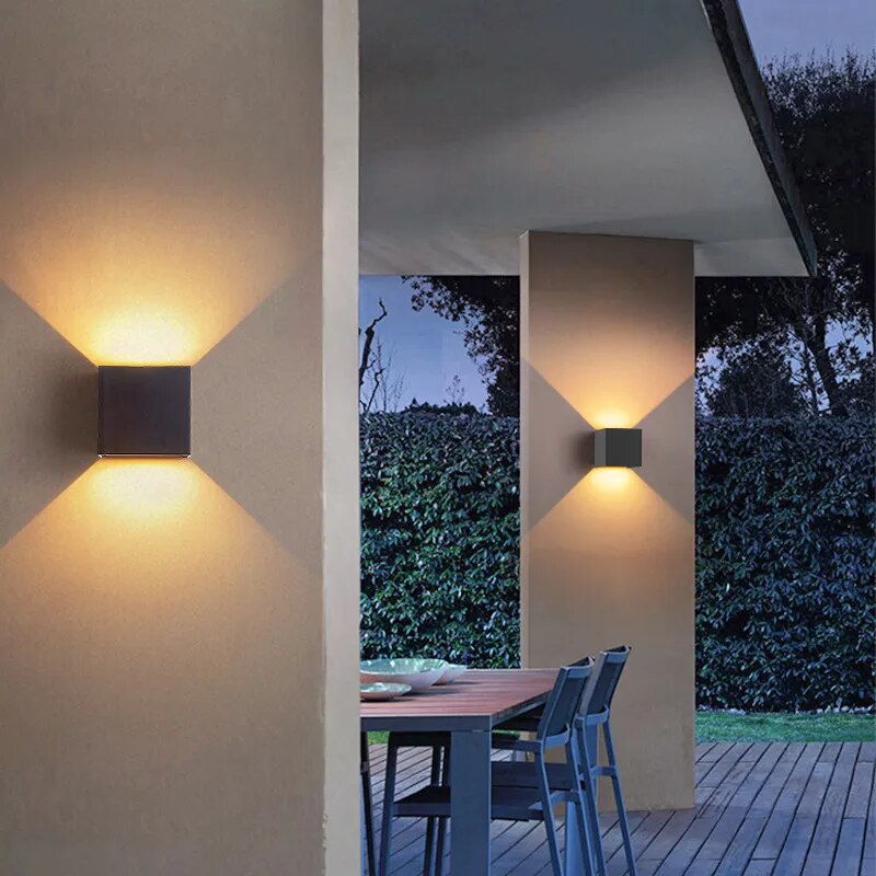 Wall Lamp Outdoor Wall Light Adjustable 24w 12w Sconce Balcony House Garden Home Wall Decors Waterproof Outdoor Lighting