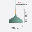 Multi Color Luster Pendant Lights Dia 16/17/24cm Restaurant Wood Hanging lighting Light Fixtures Modern E27 LED Loft Hang lamp