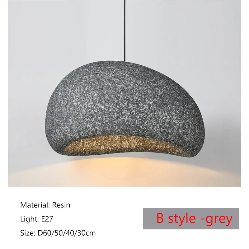 2026 Wabi-Sabi Pendant Lamp - Organic Textured Hanging Light for Dining Table
