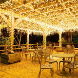 Outdoor LED String Lights Garland 10M Waterproof Fairy Light Festoon Lamp Wedding Party Holiday Gardening Decoration Light