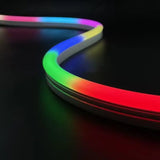 12mm x 25mm DMX512 RGBW LED Neon Strip (5m, DC24V) - IP67 Waterproof Addressable Pixel Neon Light (60 LEDs/m, 10 Pixels/m)