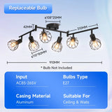 Modern LED E27 Ceiling Chandelier - Adjustable Angle Pendant Light Fixture