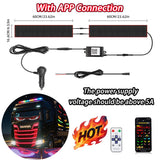 LED Truck Pixel Panel - Custom "Devil Eye" Scrolling Text Windshield Display