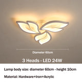 Modern LED Ceiling Chandeliers Light for Living Dining Room Bedroom Ceiling Lamps  With Remote Control Dimmable Lights Fixtures