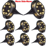 12LED Solar Power Disk Light Outdoor Garden Solar Underground Light Deck Light Spotlight Buried Solar Led Lamp Garden Decor