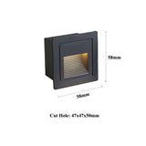 IP65 Outdoor Wall Sconce Lamp Waterproof LED Step Light Outdoor Recessed Stair Light Garden corridor LED Footlight
