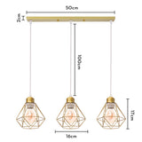 Industrial Pendant Light Led Adjustable Hanging Lamp Shade for Home Kitchen Metal Cage Pendant Lighting for Island Dining Room