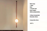 2026 Art Deco Dimmalbe Led Chandelier Lighting Orange Black Textile Glass Bubble Suspension Luminaire Lampen For Living Room
