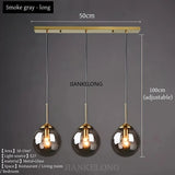 Modern Luxury Glass Chandelier - Nordic Metal LED Pendant Light