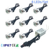 1W Outdoor Embedded LED Stairs Light - IP67 Waterproof Step Wall Lamp