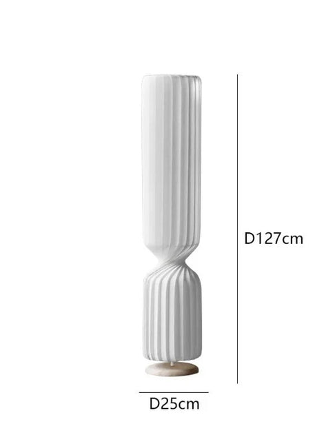 Nordic pleated Floor Lamp wabi- sabi white Fabric Lamp For Living Room Bedroom Loft Decors LED corner long strip Standing Light|44495078588673
