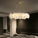 Modern Natural Marble LED Pendant Light - Luxury Stone Ceiling Chandelier Lamp Fixture for Dining Table, Living Room & Bathroom