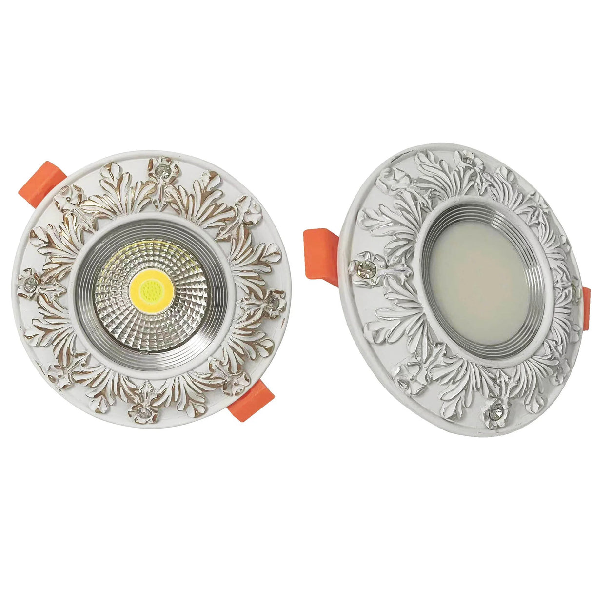 American Pastoral Resin Carving Led Downlight Living Room Restaurant Aisle Lighting Fixtures Loft 7W 5W 220V Recessed Spot Lamp