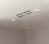 New Nordic Recessed LED Downlight 110V-240V Dimmable Ceiling Lamp 5W7W9W12W15W20W24W CRI 98 Anti Glare COB Spot Lights For Home