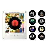 Smart Magnetic Music Vinyl Record Player Fridge Light - Touch-to-Play Album Magnet & LED Night Light Decor Lamp