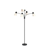 LED Floor Lamp, Medusa Multi Head Modern Tall, Rustic Adjustable Reading Standing Light for Living/ Room, Bedroom