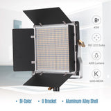 Andoer LED Video Light Light Panel with 78.7 Inches Light Stand 660 LED Bulbs 3200-5600K with Barndoor for Studio Photography