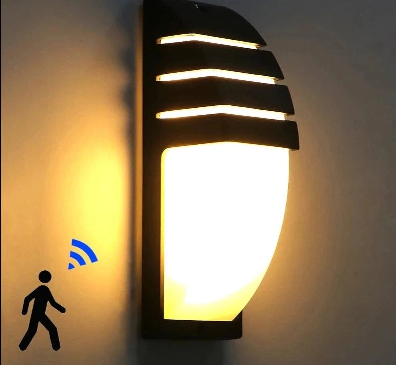 LED Wall Light Waterproof Porch Lights 10W Modern Wall Lamp Radar Motion Sensor Villa Courtyard Garden Outdoor Lighting