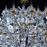 Duplex Crystal Chandelier Living Room Large Chandelier Villa European Hall Long Hanging Lighting Hotel Stair Light Fixture