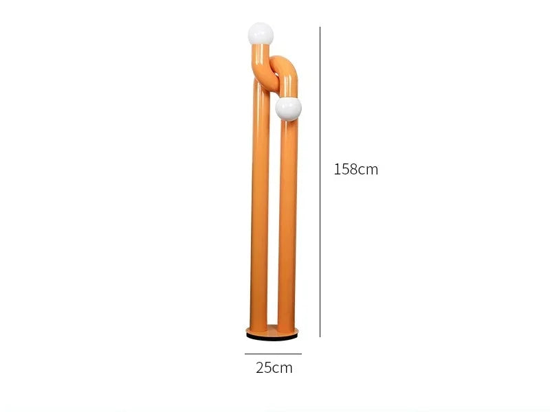 Designer Creative Iron LED Floor Lamp Modern Living Dining Room Bedroom Study Atmosphere Vertical Art Light Home Decor Lighting