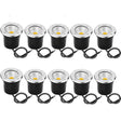 10PCS LED Underground light 10W15W COB Floor Lamp Outdoor Ground Spot Landscape Garden Square Path Buried Yard 110V 220V 12V IP68