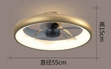 Nordic White Black Gold Ceiling Fan Light DC Motor Remote Control Reversible Bedroom Dining Room Ceiling Fan Light Living Room