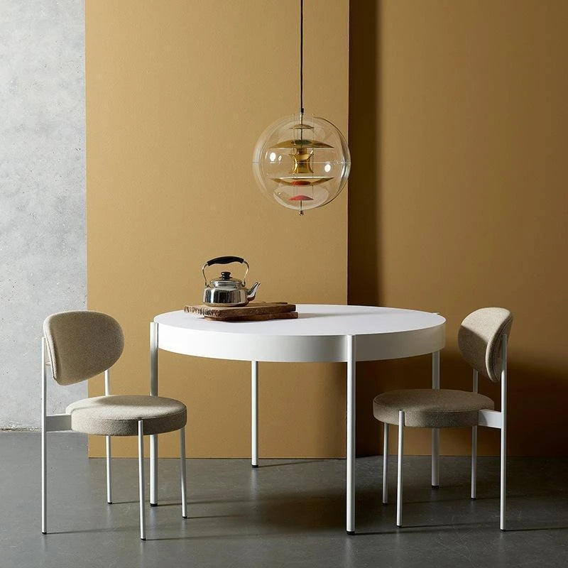 Modern Acrylic Pendant Light, White Gold Silver Circular Danish Design Pendant Light Nordic Luxury Bedroom Decoration Lamp
