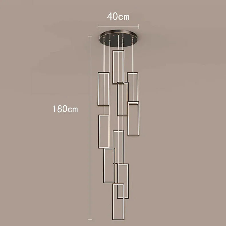 Nordic home decoration, stair chandelier, living room and dining room Pendant lights, ceiling light, indoor lighting